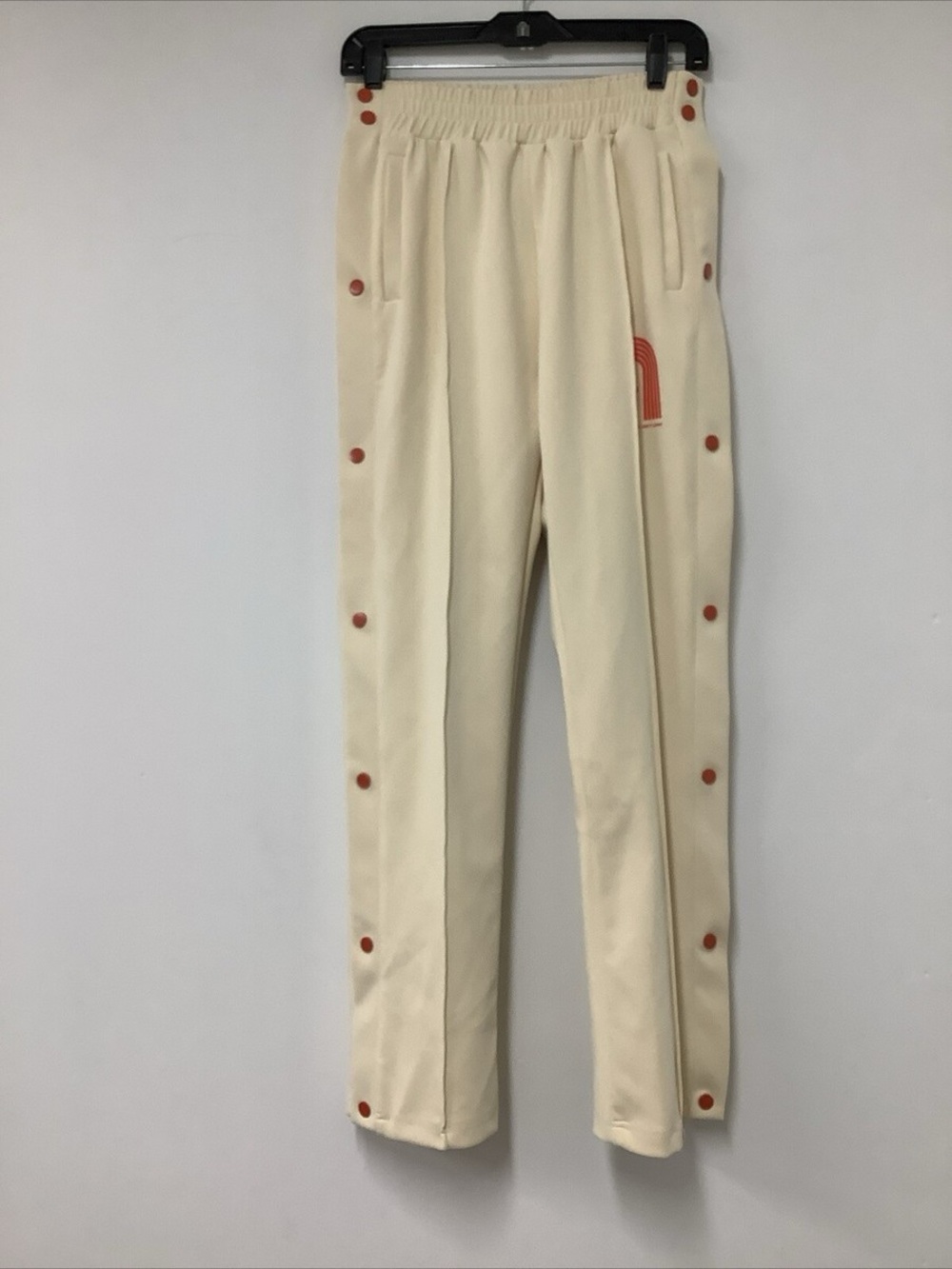 Adidem Asterisks Pants Pull-On Straight with snap bottoms size large